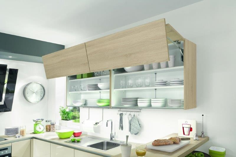 Mobilă de bucătărie modernă Kuechentreff Focus - Crem, bej ultra lucios 
